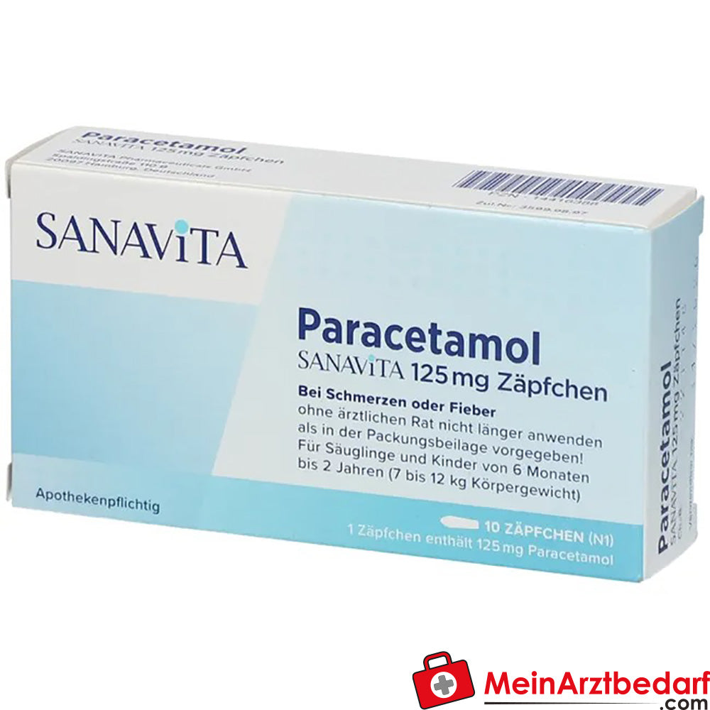 Paracetamol SANAVITA 125mg.