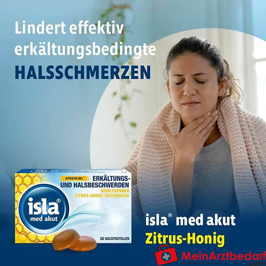 isla® med akut Zitrus-Honig, 20 St..
