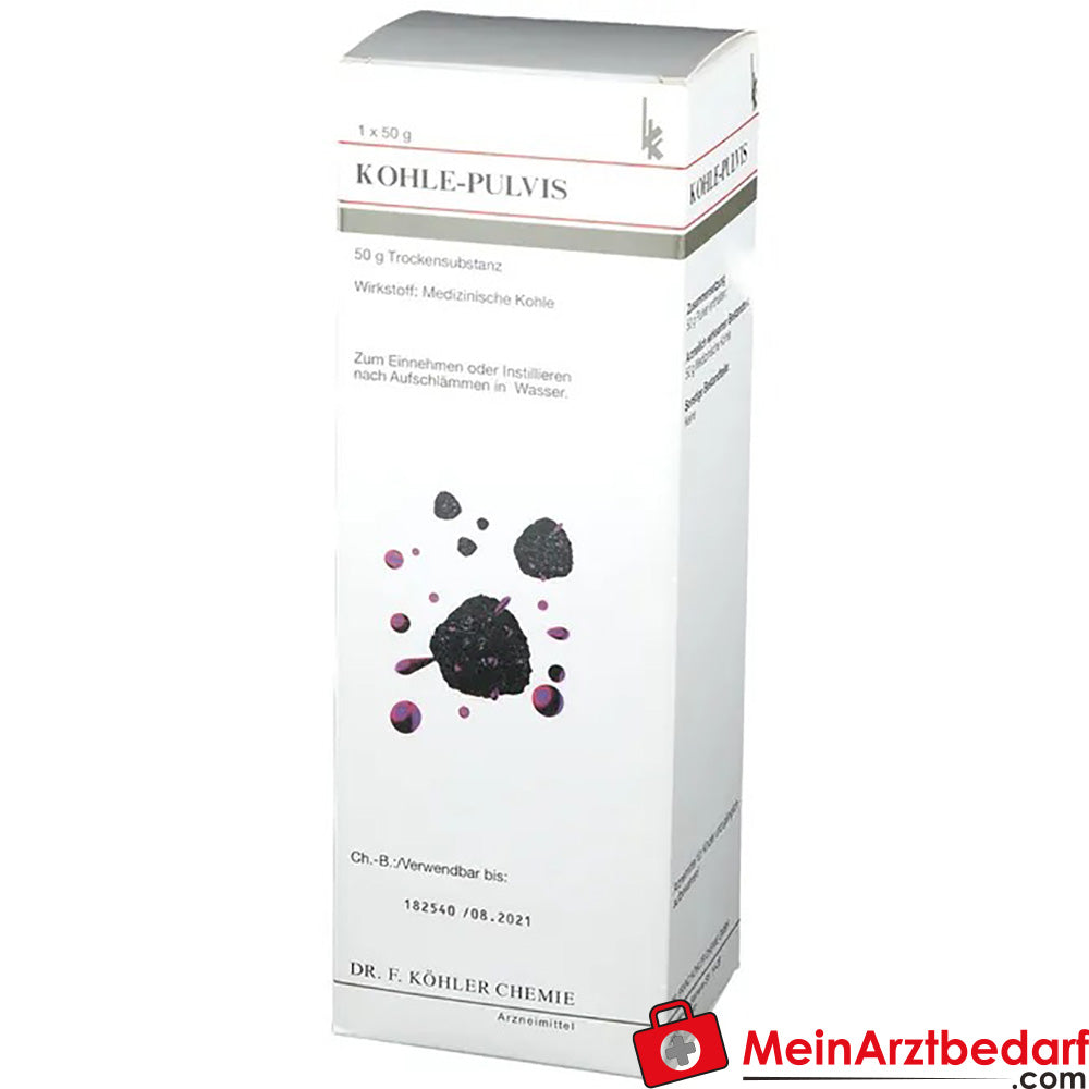 Kohle Pulvis ohne Magensonde.