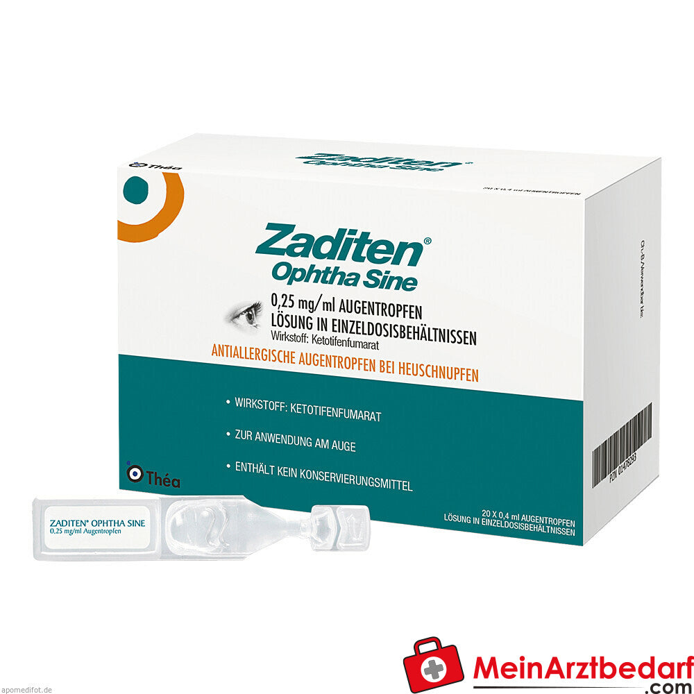 ZADITEN ophtha sine 0,25mg/ml Augentropfen.