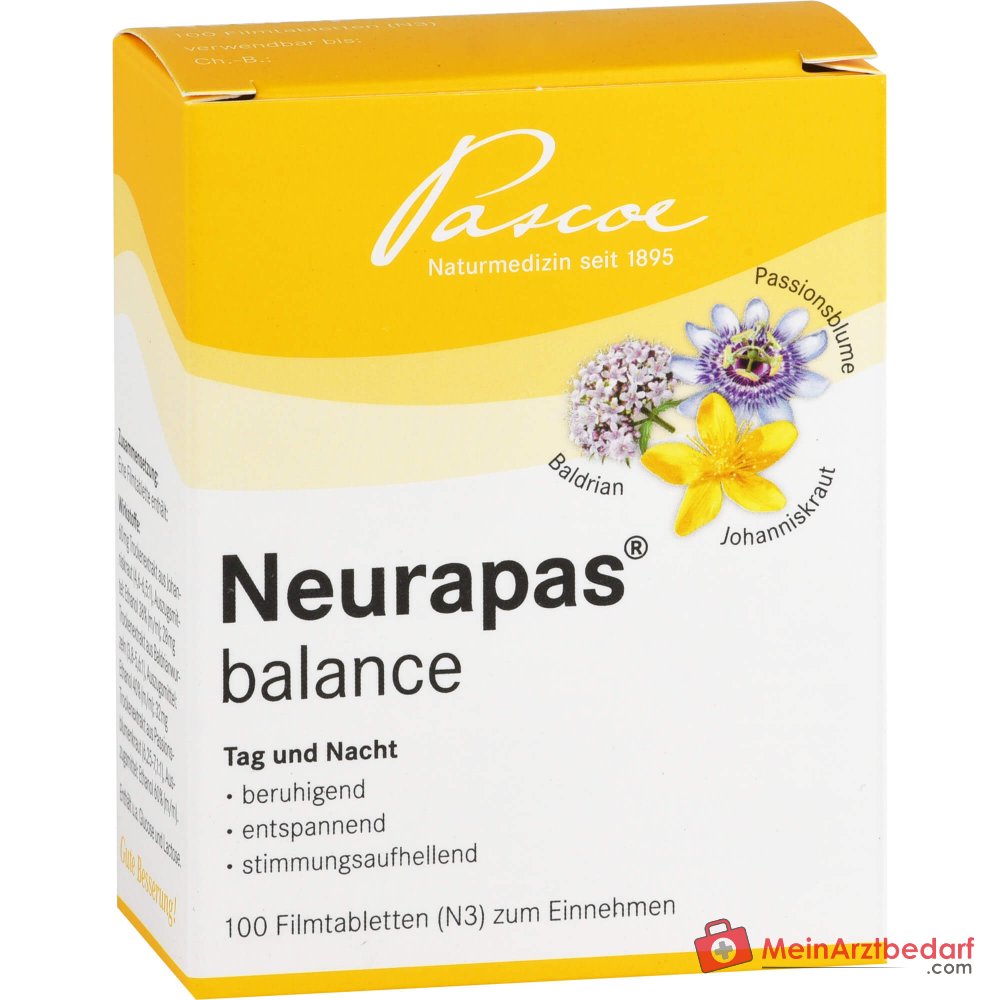 Neurapas balance compresse con valeriana, iperico e passiflora confezione, 5x100 pz.