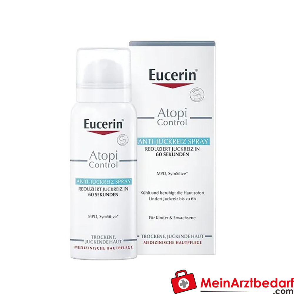 Eucerin® AtopiControl Anti-Juckreiz Spray – bei Neurodermitis und sehr trockener Haut, 50ml.