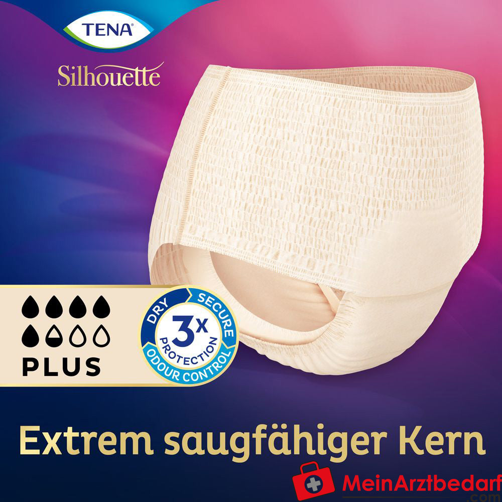 TENA Silhouette Plus Creme L Inkontinenz Pants.