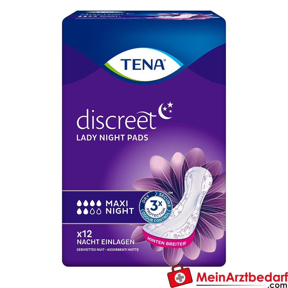 TENA Lady Discreet Maxi Night Inkontinenz Einlagen.