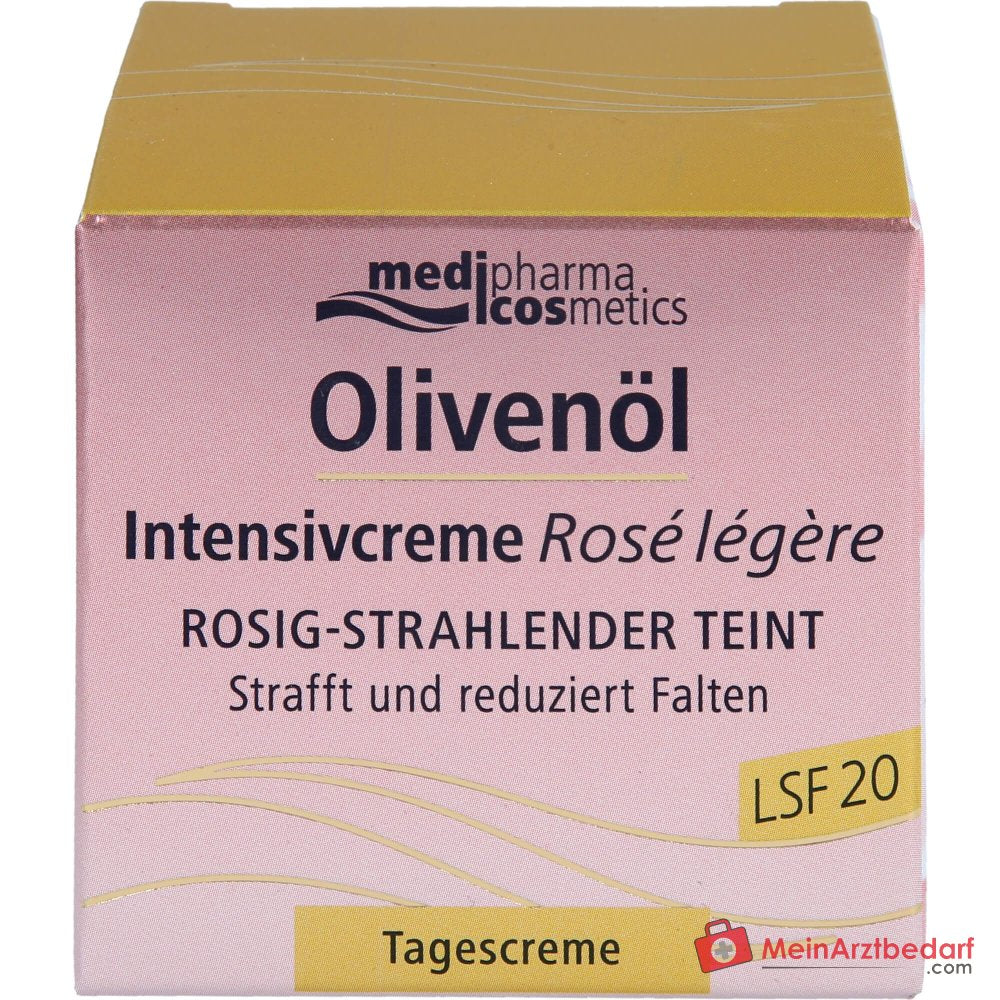 medipharma cosmetics Olijfolie Intensiefcrème Roos Licht SPF 20, 50 ml