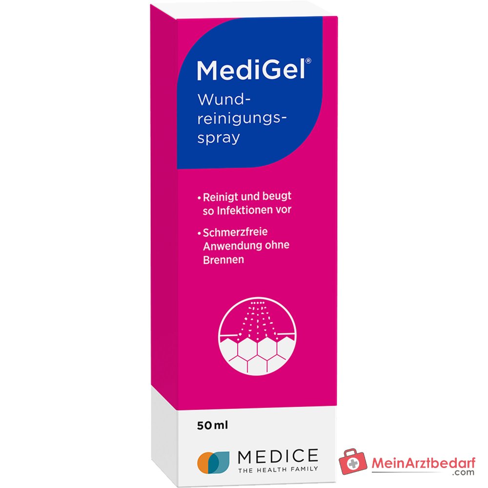 MediGel spray detergente per ferite Poliesanide senza alcool