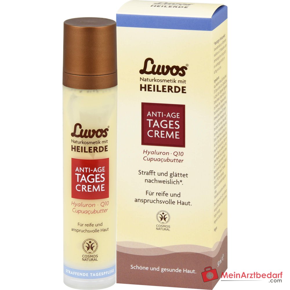 Luvos Heilerde Anti-Aging Tagescreme Hyaluron / Q10 / Matcha / Zistrose / Cupuacubutter Tagescreme, 50 ml.