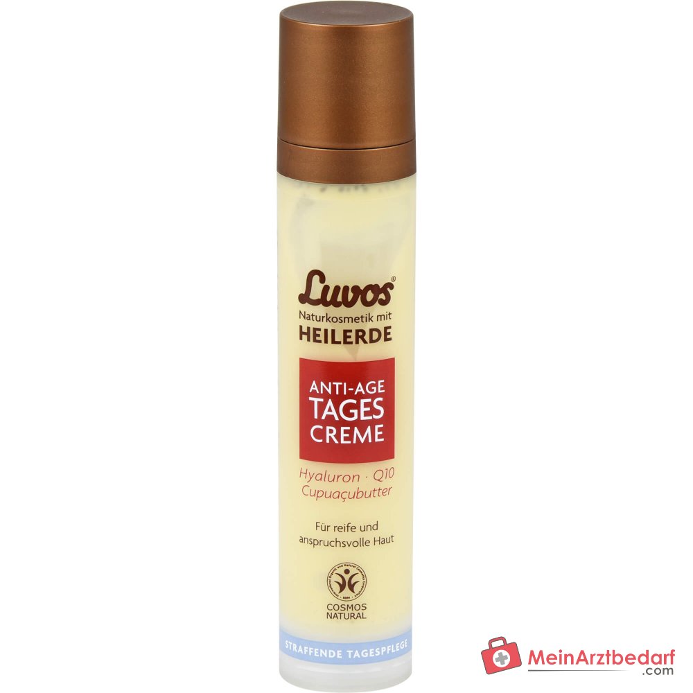 Luvos Heilerde Anti-Aging Tagescreme Hyaluron / Q10 / Matcha / Zistrose / Cupuacubutter Tagescreme, 50 ml.