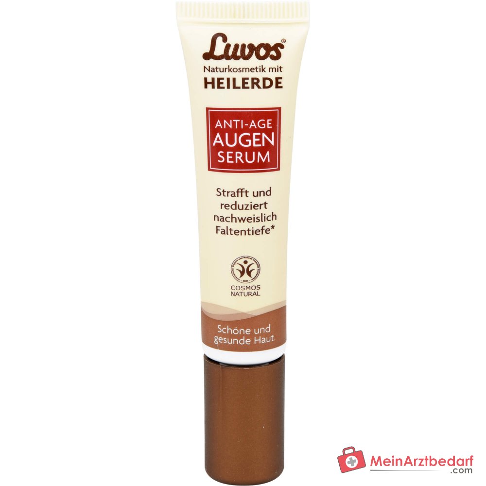 Luvos Anti-Aging Augenserum Heilerde / Hyaluronsäure / Coenzym Q10 / Matcha / Zistrose Serum, 15 ml.