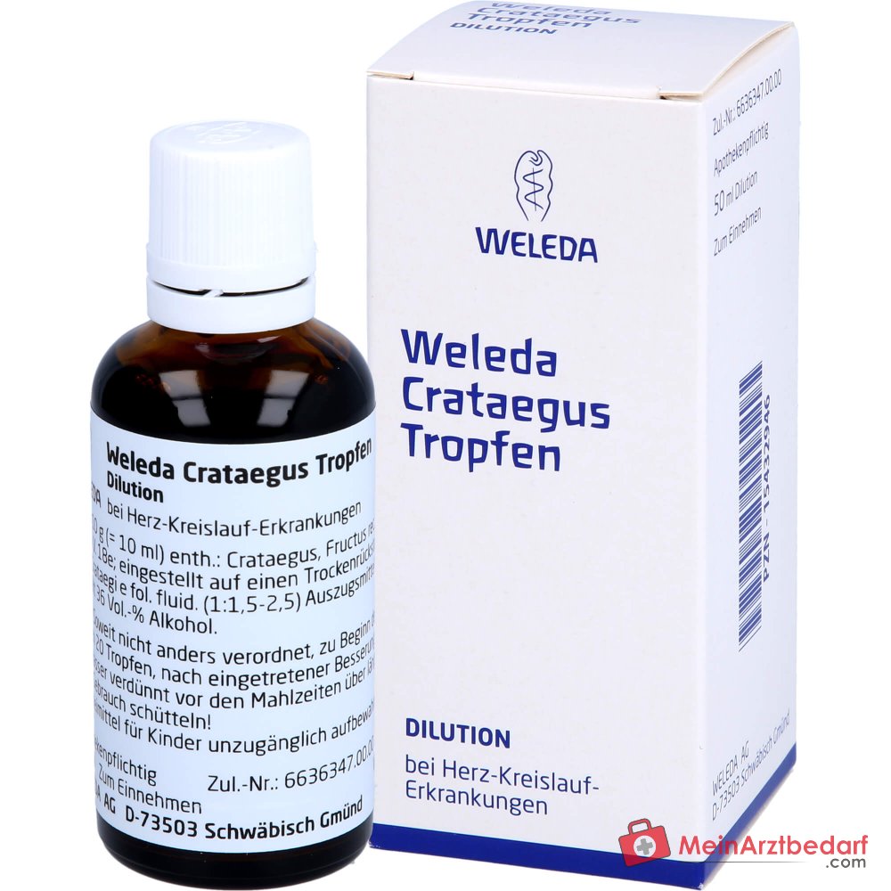 Weleda Crataegus gouttes, 50 ml