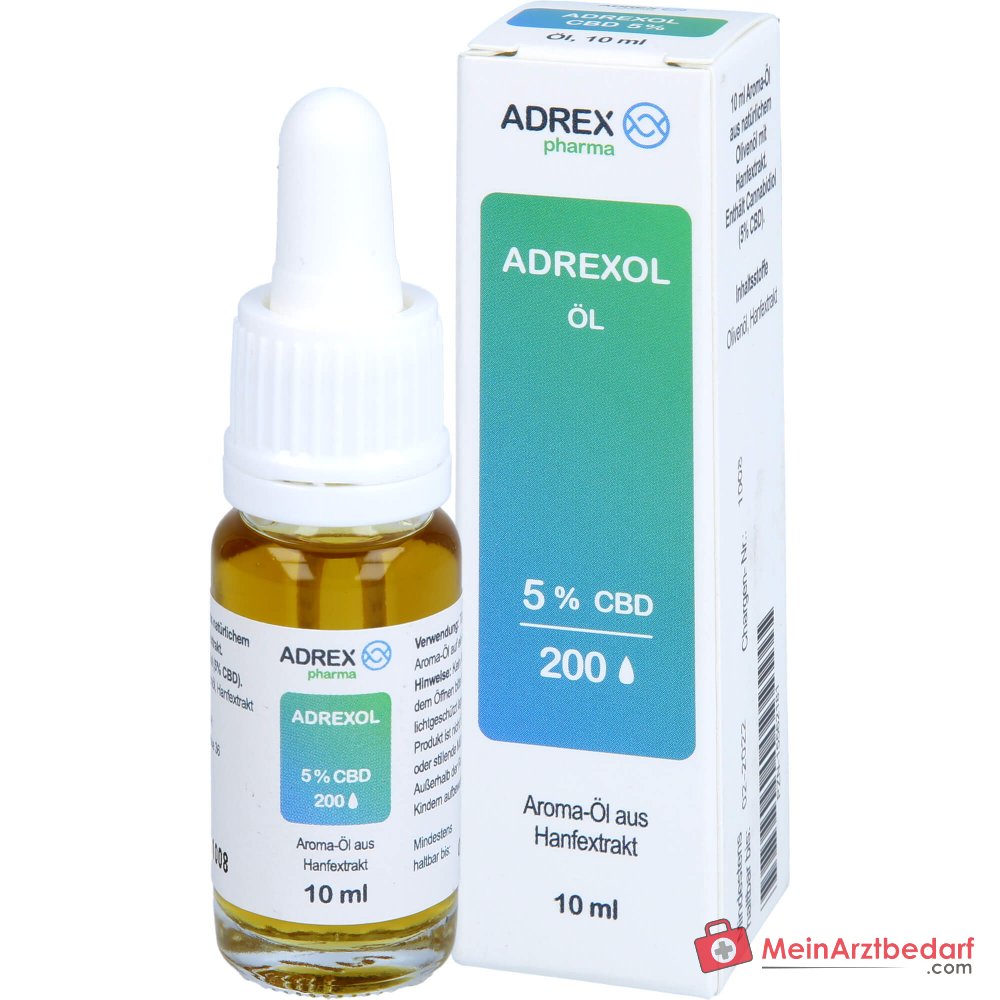 Adrexol CBD 5% Olejek aromatyczny z kannabidiolem, 10 ml