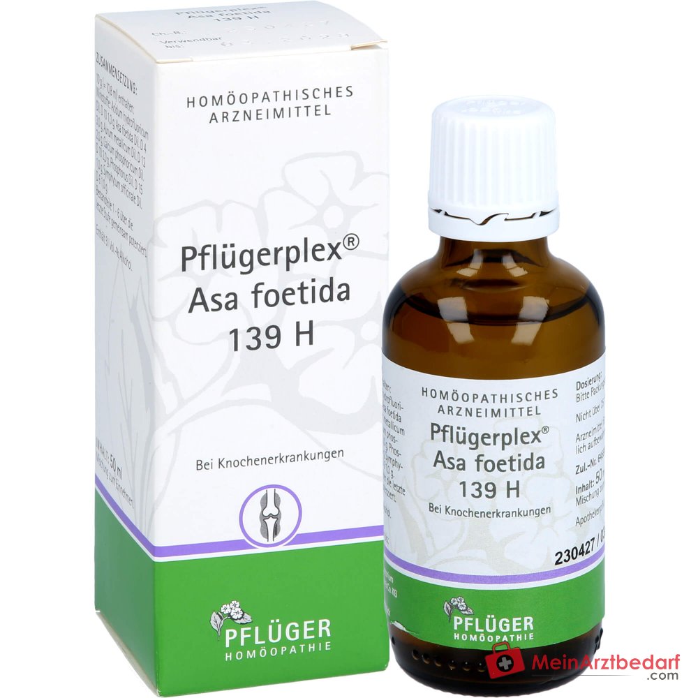 Pflügerplex Asa foetida 139 H gotas de medicamento homeopático, Asa foetida D4