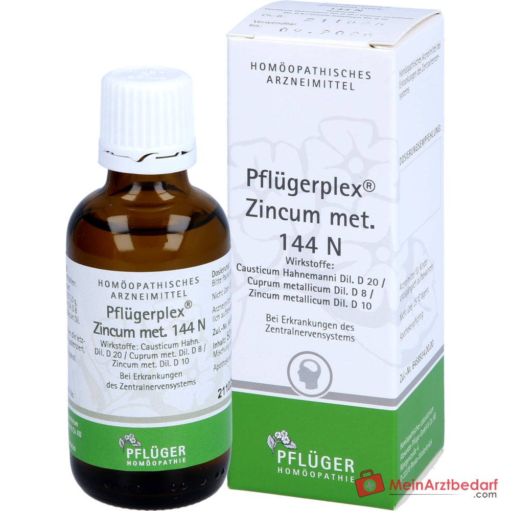 Pflügerplex Zincum met. 144 N homeopathisch geneesmiddel, Zincum D10 Causticum D20 Cuprum D8