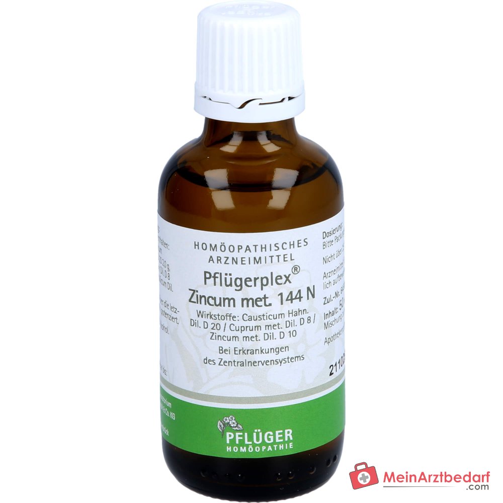 Pflügerplex Zincum met. 144 N homeopathisch geneesmiddel, Zincum D10 Causticum D20 Cuprum D8