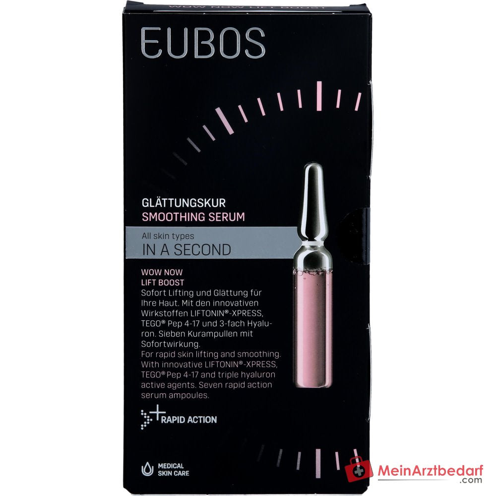 Eubos In a Second Wow Now Lift Boost Liftonin-Xpress / Tego Pep 4-17 / 3-fach Hyaluron Glättungskur Ampullen, 7x2 ml.