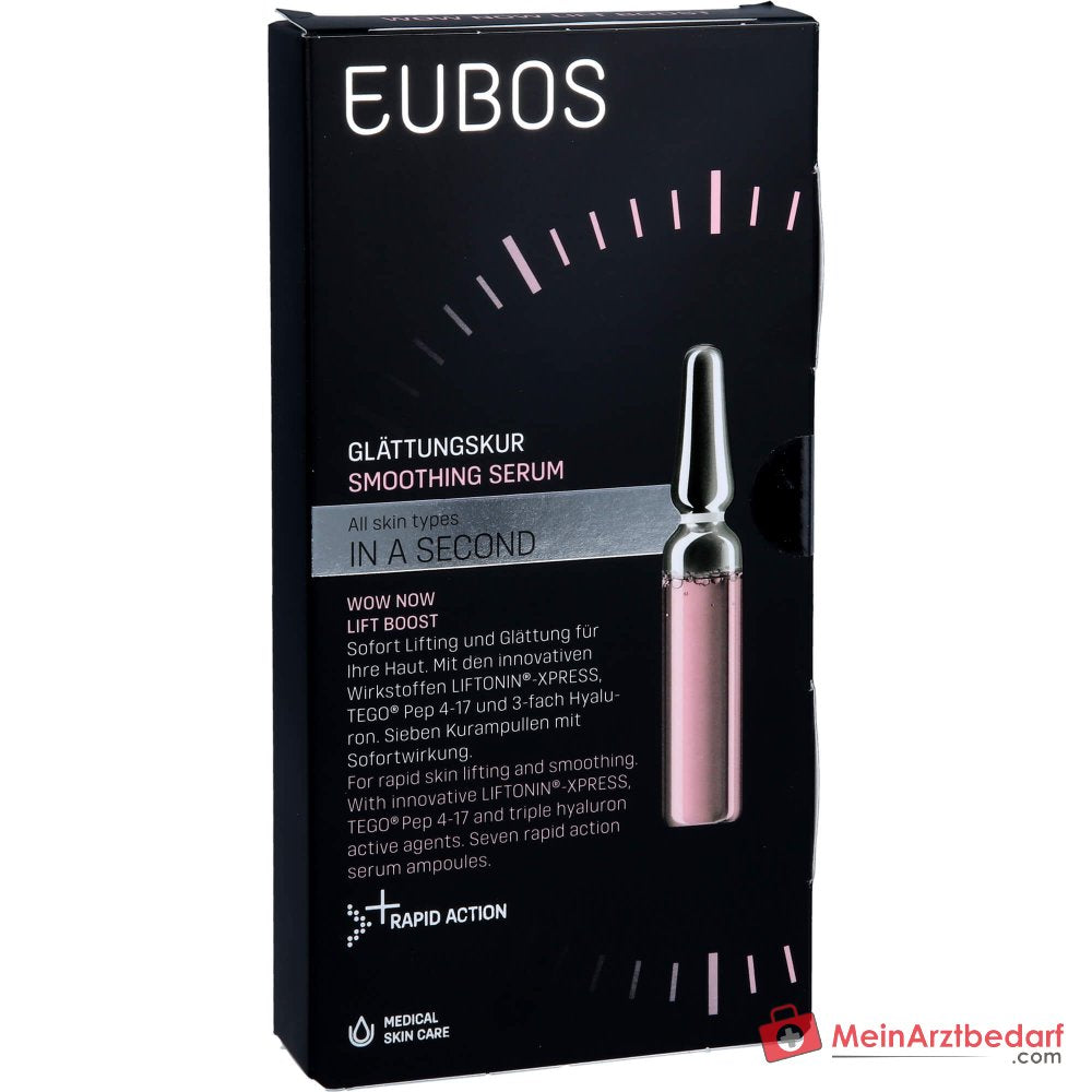 Eubos In a Second Wow Now Lift Boost Liftonin-Xpress / Tego Pep 4-17 / 3-fach Hyaluron Glättungskur Ampullen, 7x2 ml.
