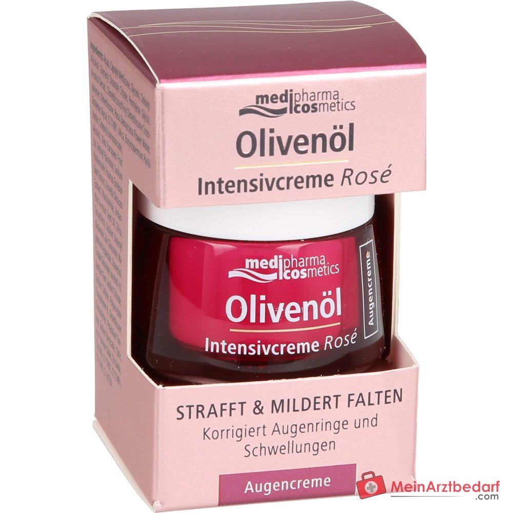 medipharma cosmetics Crema intensiva de aceite de oliva Rosé crema para ojos, 15 ml