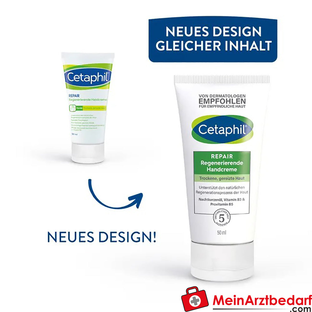 CETAPHIL Repair Regenerierende Handcreme für trockene, empfindliche Hände, 50ml.