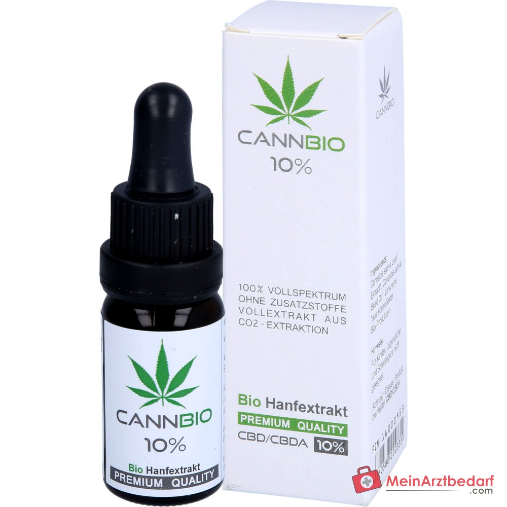 CANNBIO CBD 10% Bio Vollspektrum-Öl Tropfen