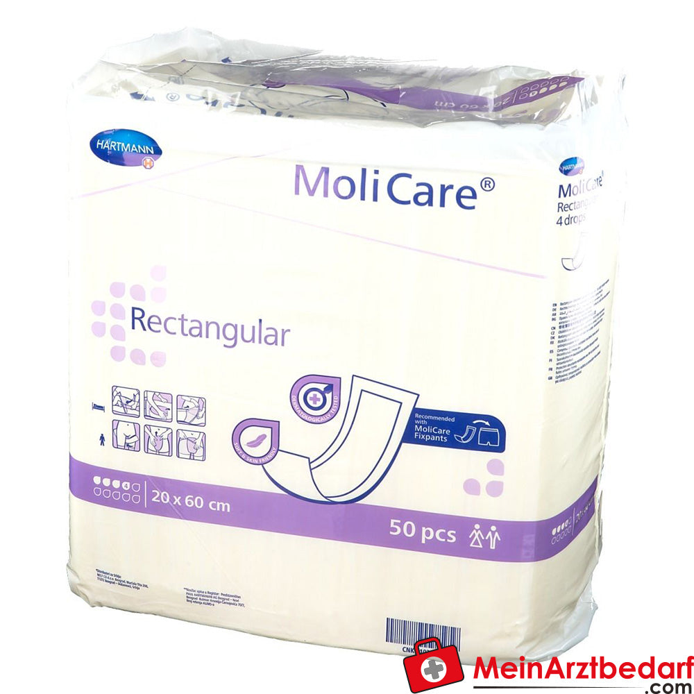 MoliCare® Rectabgular 4 Tropfen 20x60 cm.