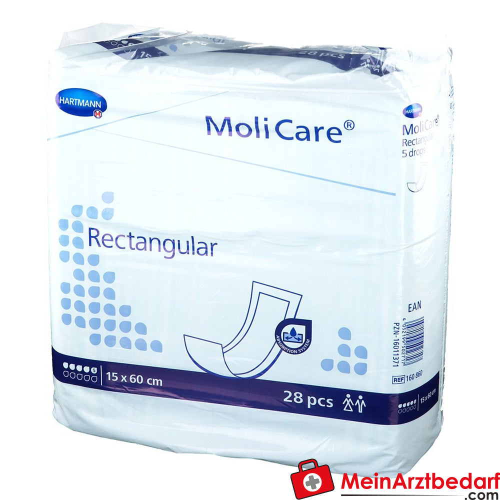 MoliCare® Rectangular 5 Tropfen 15x60 cm.