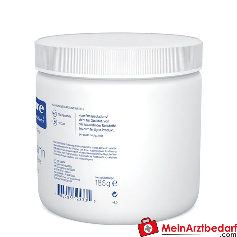 Pure Encapsulations® L-glutamin Pulver, 186g.