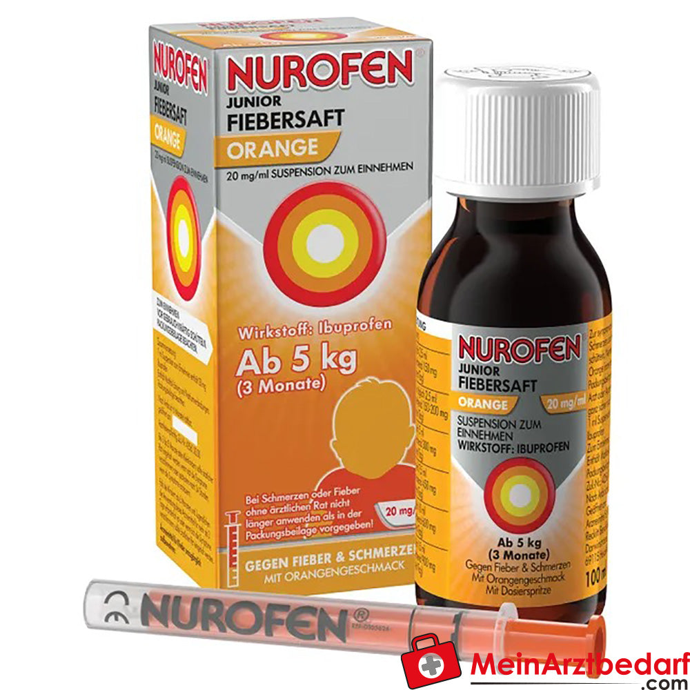 Nurofen Junior Fiebersaft Orange 20mg/ml.