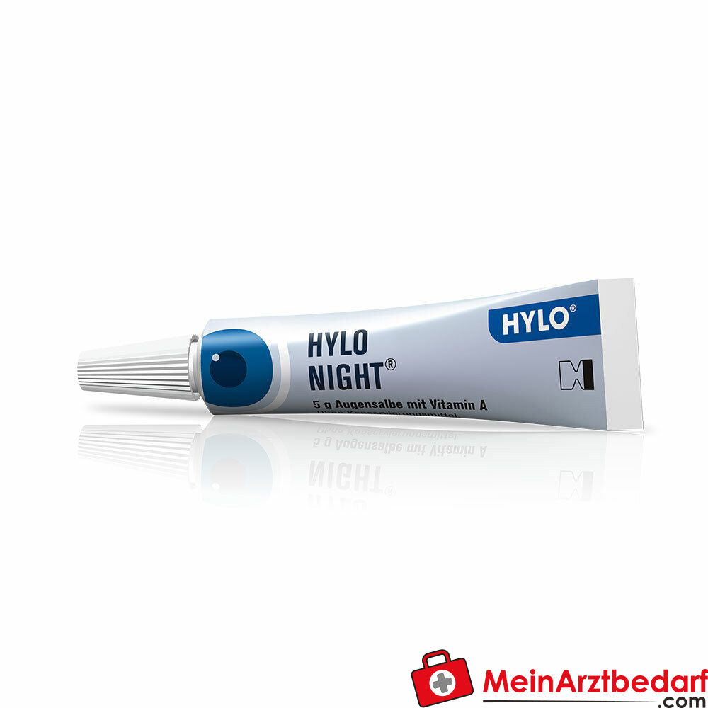 HYLO NIGHT® Augensalbe mit Vitamin A für die nächtliche Pflege der Augen, 5g.
