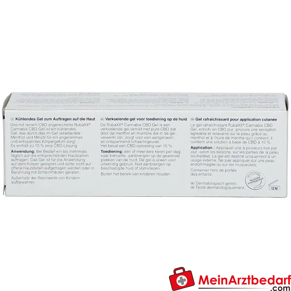 Rubaxx® Cannabis CBD Gel, 120ml.