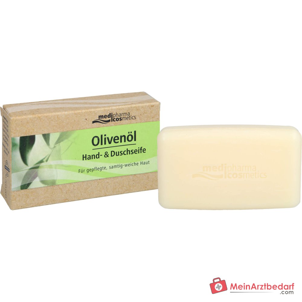 medipharma cosmetics Olivenöl Hand- und Duschseife, 100 g