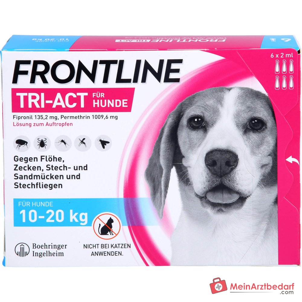 FRONTLINE Tri-Act Spot-on para perros 10-20 kg 6 pipetas