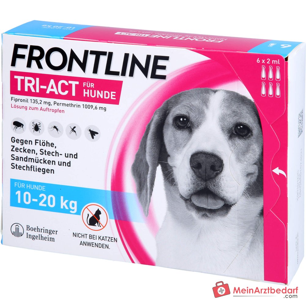 FRONTLINE Tri-Act Spot-on para perros 10-20 kg 6 pipetas