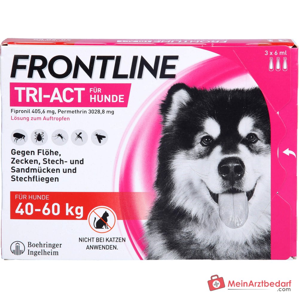 Frontline Tri-Act Spot-on solución para perros 40-60 kg 3 piezas