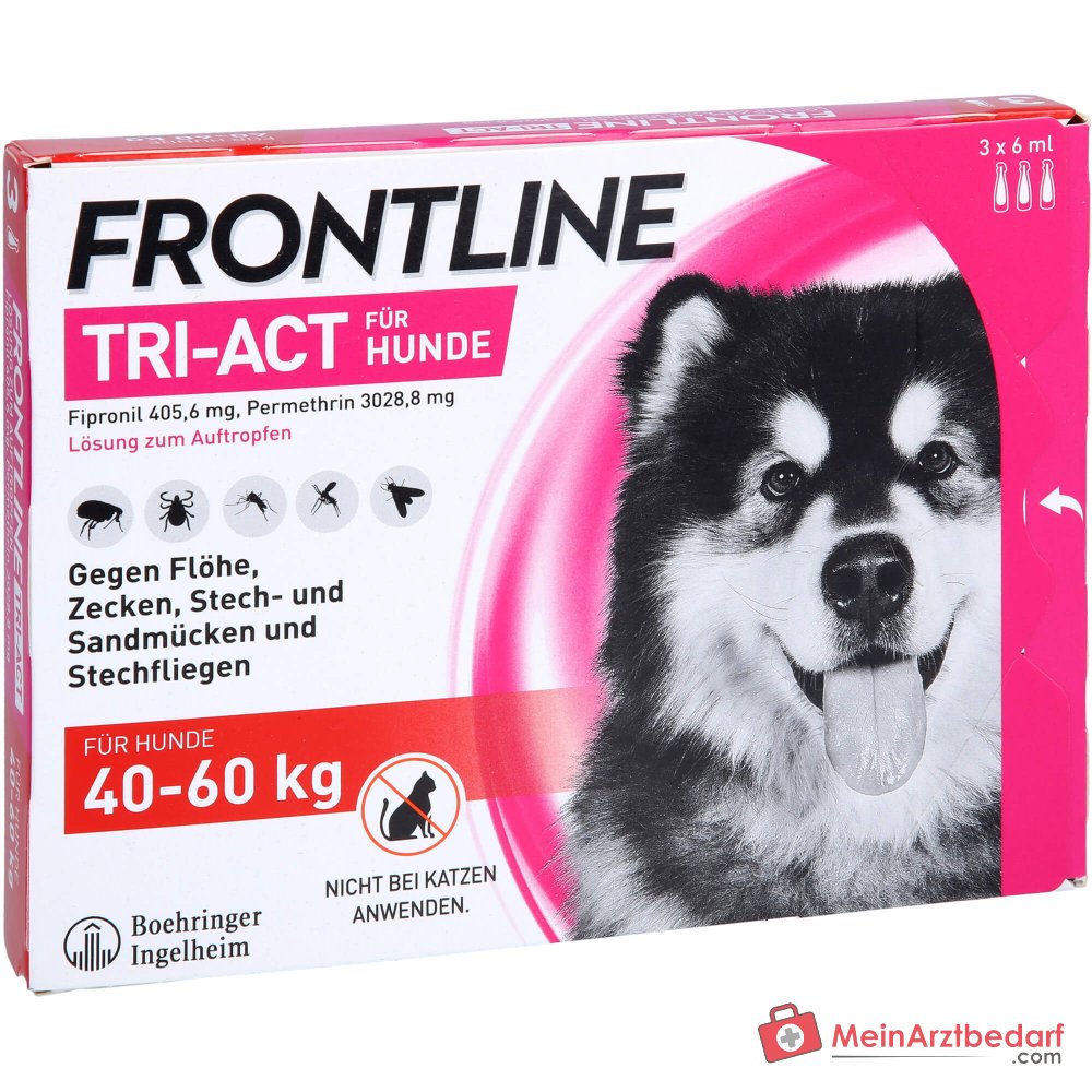 Frontline Tri-Act Spot-on solución para perros 40-60 kg 3 piezas