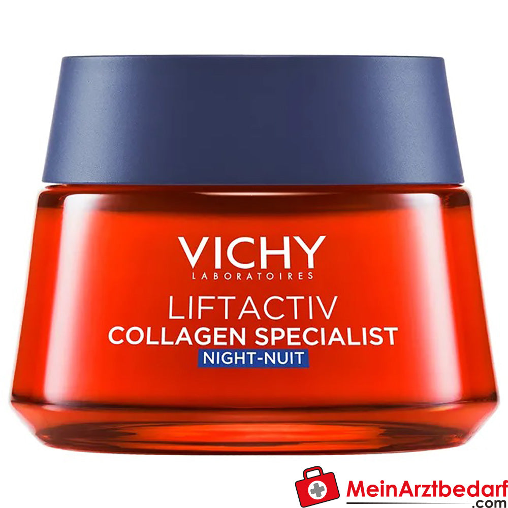Vichy Liftactiv Collagen Specialist Nacht: Anti-Aging Nachtcreme, 50ml.