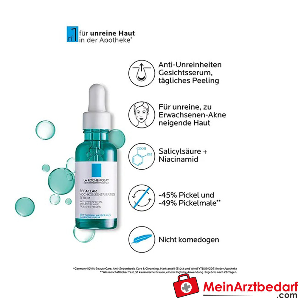 La Roche Posay EFFACLAR Hochkonzentriertes Serum für das Gesicht, 30ml.