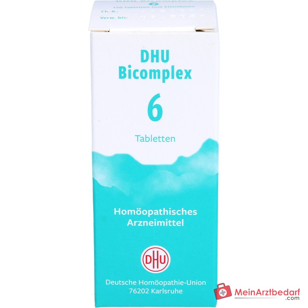 DHU Bicomplex 6 Ferum phosphoricum D12, Kalium chloratum/fosforicum/sulfuricum D6 tabletten