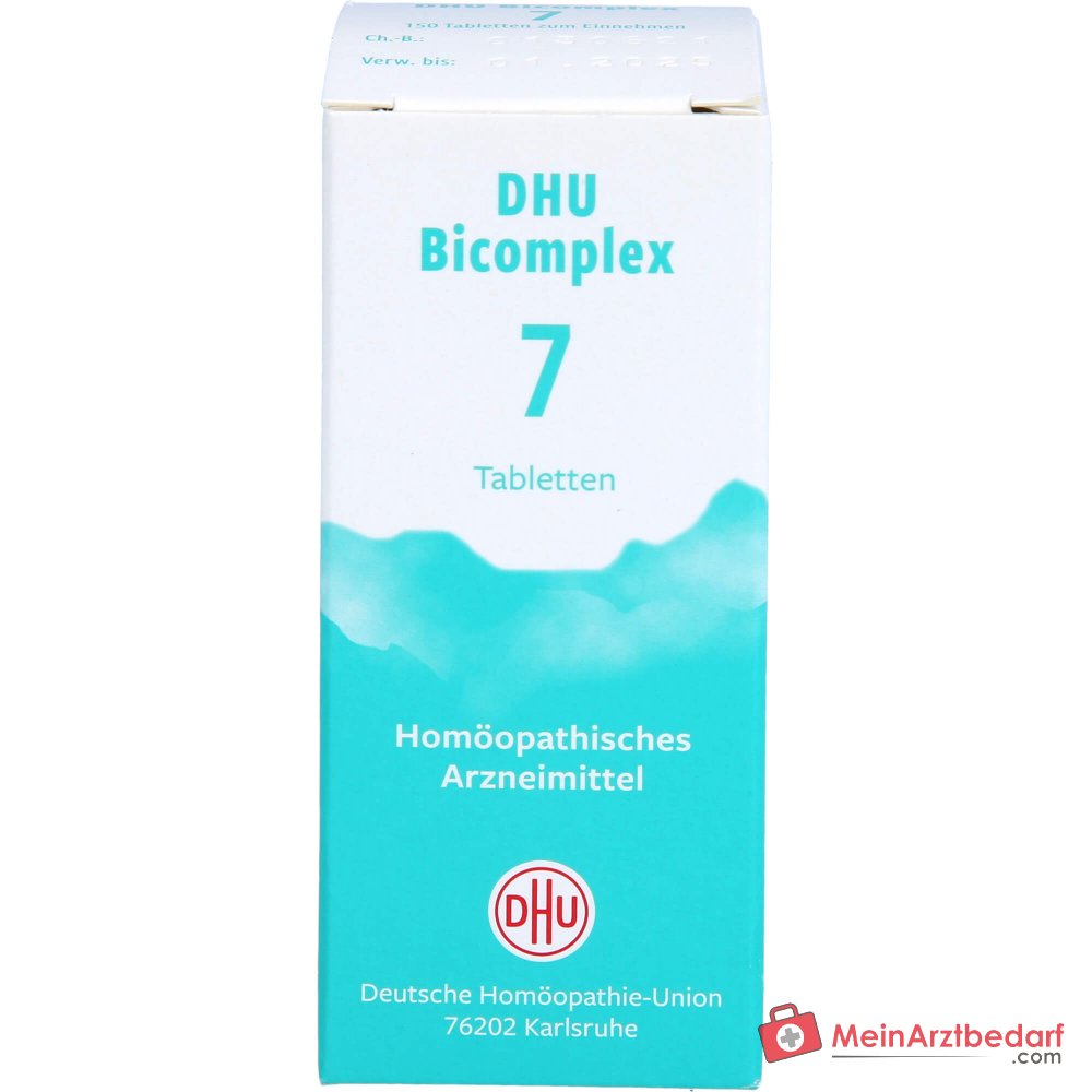 DHU Bicomplex 7 Calcio/Potassio/Ferro/Magnesio fosforico D6 25 mg compresse ciascuno