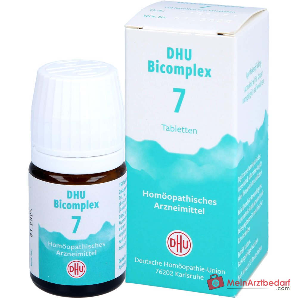 DHU Bicomplex 7 Calcio/Potassio/Ferro/Magnesio fosforico D6 25 mg compresse ciascuno
