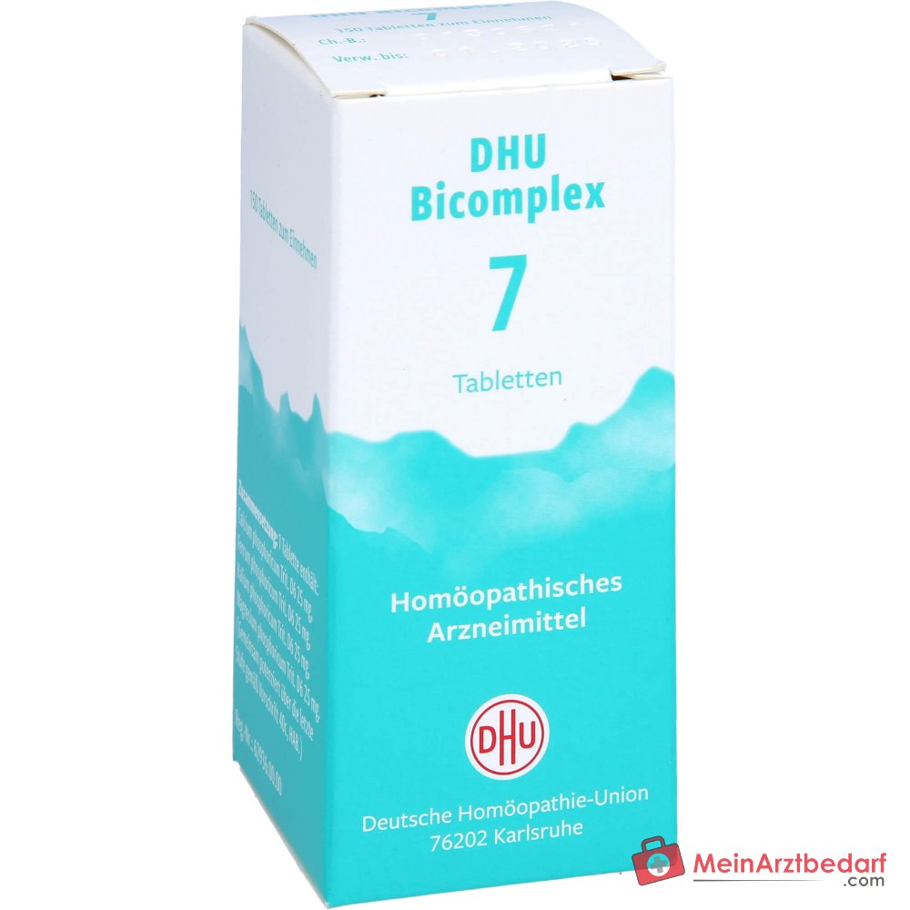 DHU Bicomplex 7 Calcium/Potassium/Ferrum/Magnesium phosphoricum D6 25 mg tabletki każda