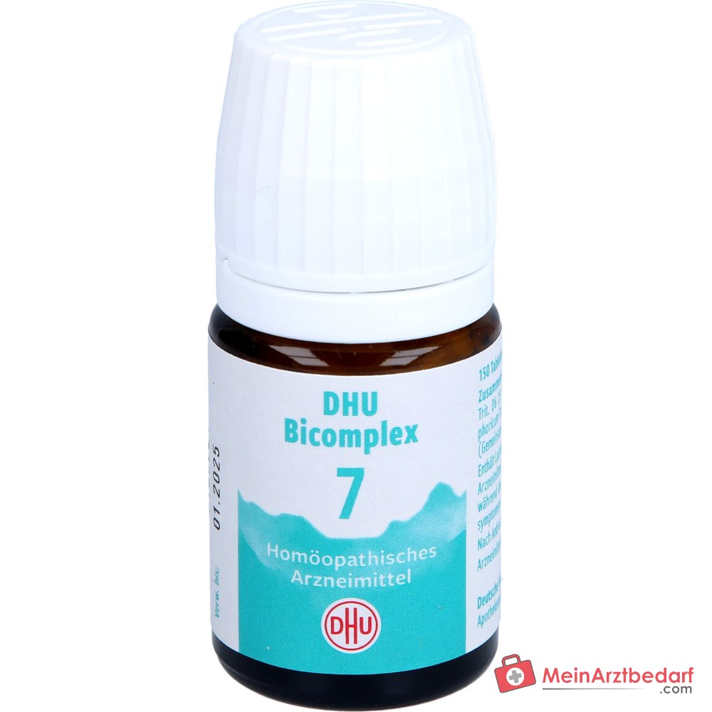DHU Bicomplex 7 Calcium/Potassium/Ferrum/Magnesium phosphoricum D6 25 mg tabletki każda