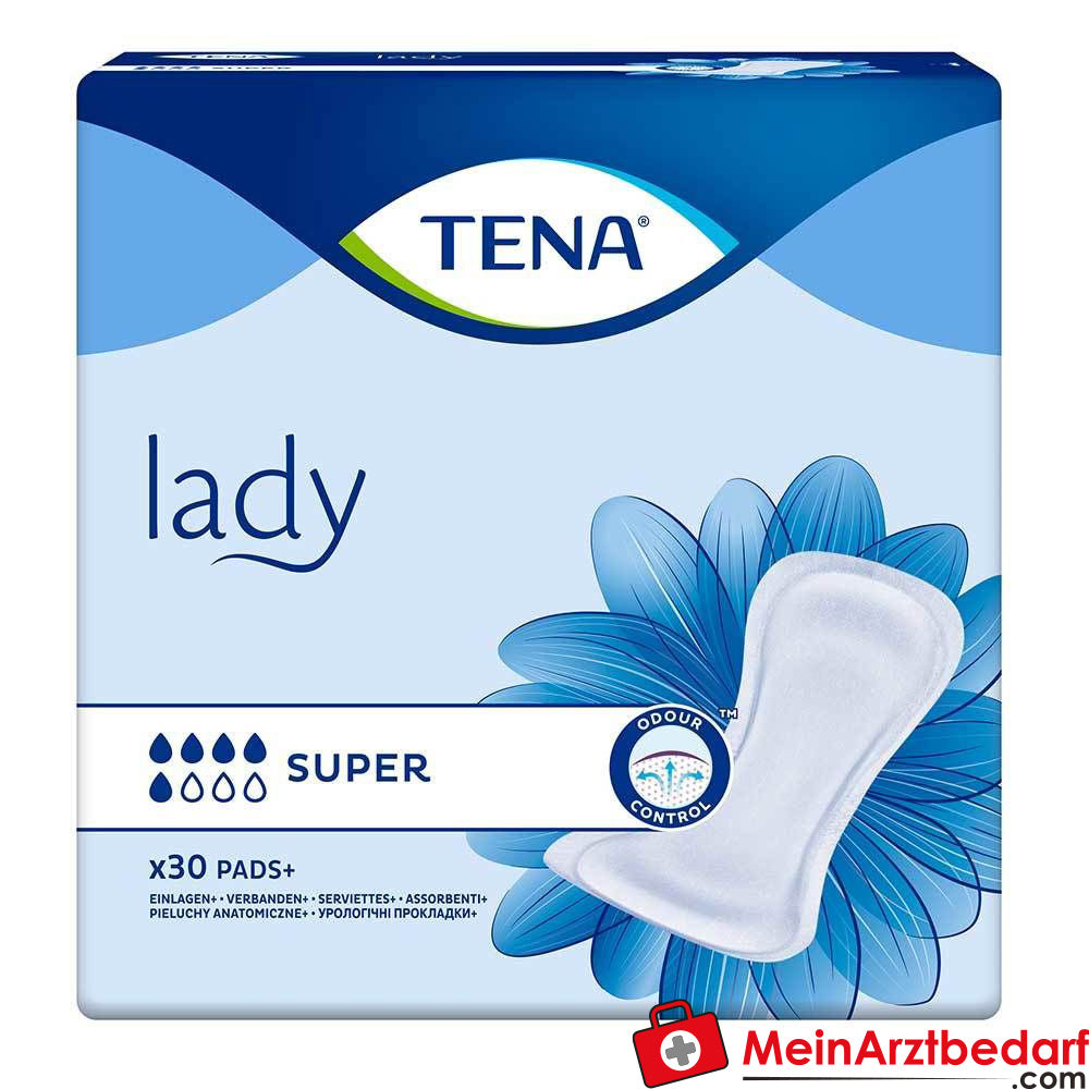 TENA Lady Super Inkontinenz Einlagen.