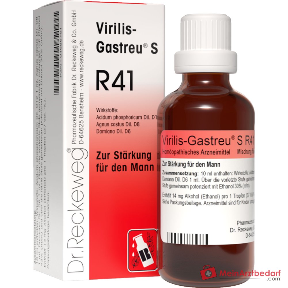 Virilis-Gastreu S R41 Tropfen Acidum phosphoricum D12 Agnus castus D8 Damiana D6 10 ml