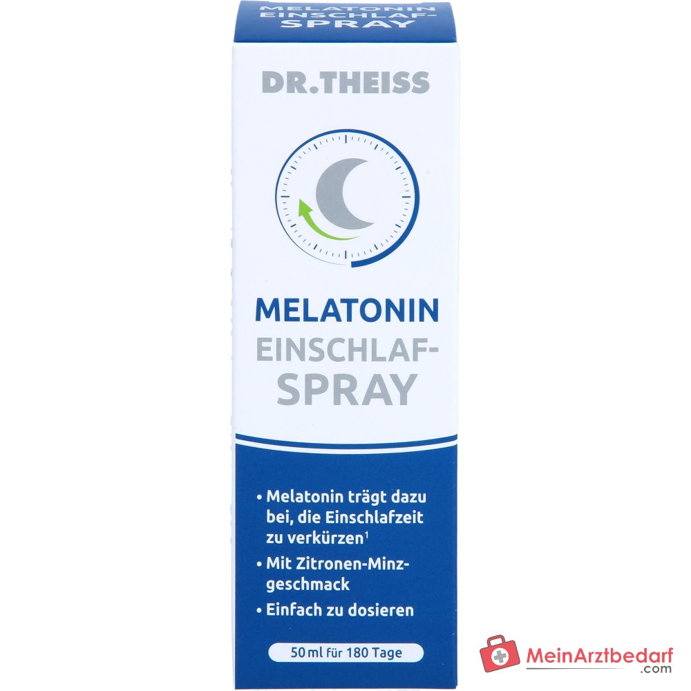 Dr. Theiss Melatonin Einschlaf-Spray Melatonin / Passionsblumenextrakt Mundspray, 50 ml.