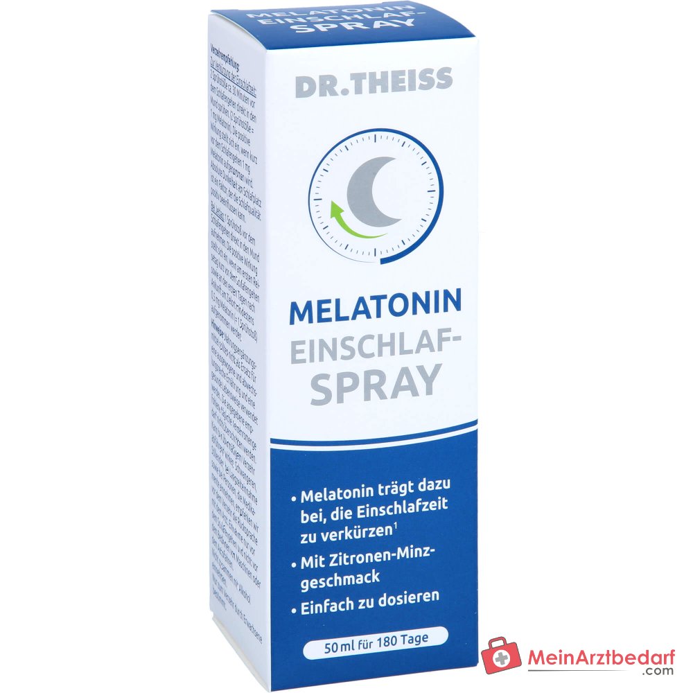 Dr. Theiss Melatonin Einschlaf-Spray Melatonin / Passionsblumenextrakt Mundspray, 50 ml.