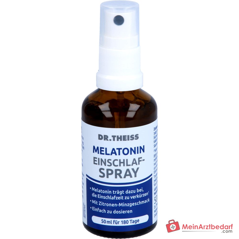 Dr. Theiss Melatonin Einschlaf-Spray Melatonin / Passionsblumenextrakt Mundspray, 50 ml.