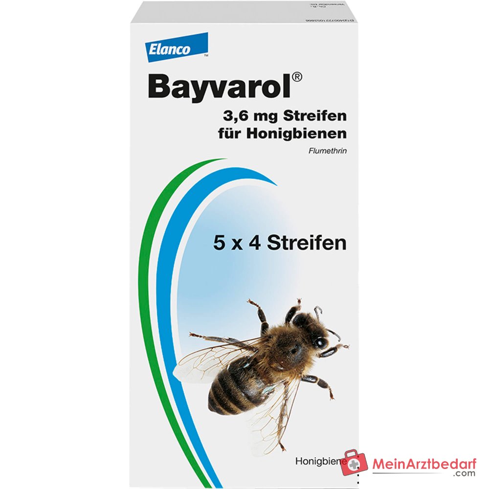 Bayvarol 3,6 mg flumetrina tiras 5 x 4 unidades