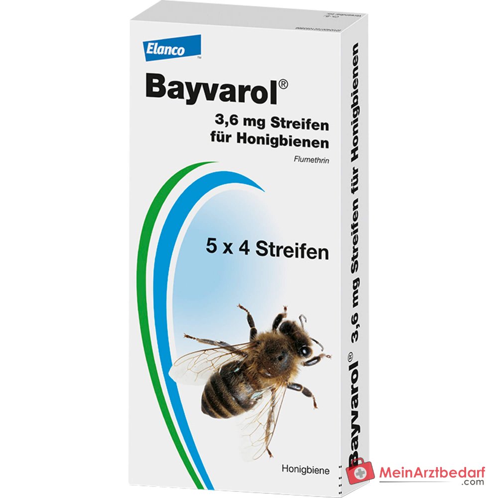 Bayvarol 3,6 mg flumetrina tiras 5 x 4 unidades