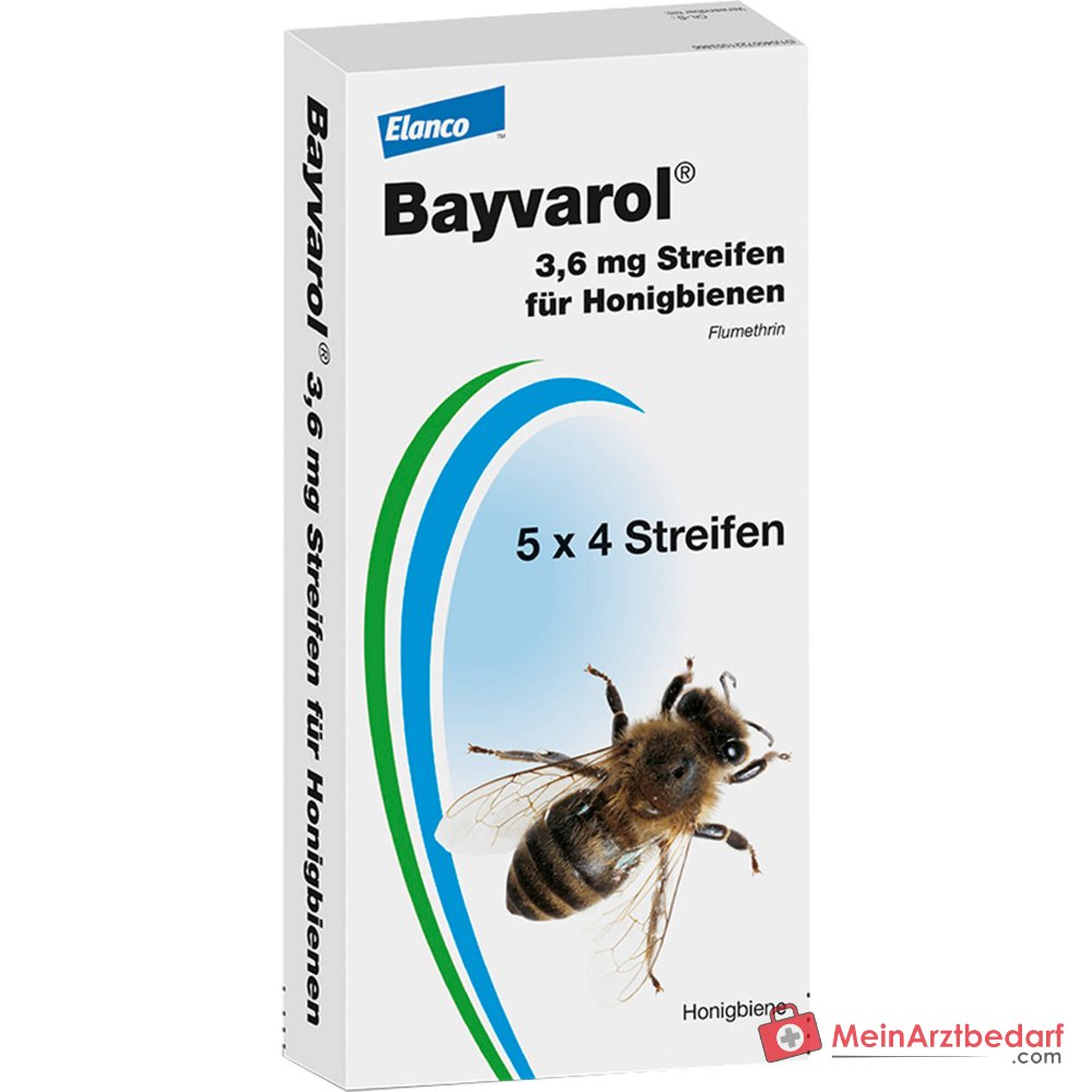 Bayvarol 3,6 mg flumetrina tiras 5 x 4 unidades