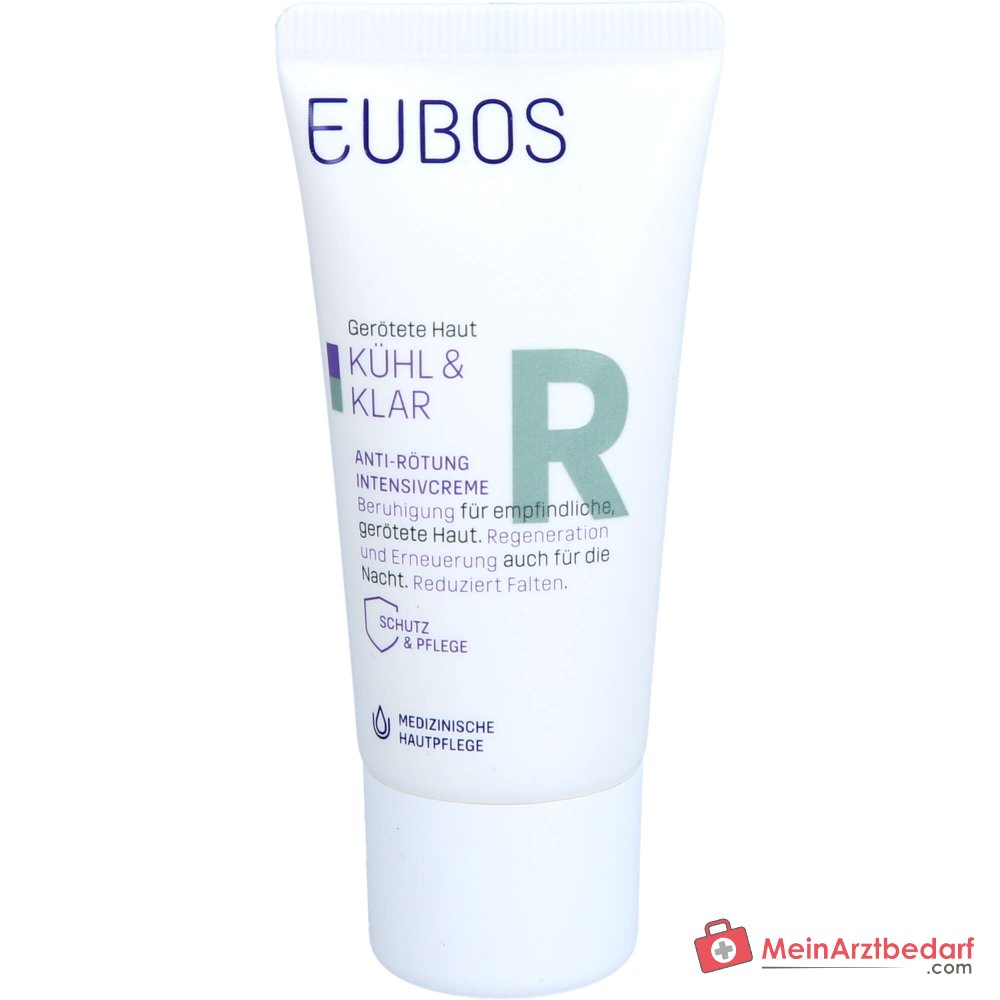 Eubos Kühl und Klar Anti-Rötung Intensivcreme Hydra Synol DOI / Mikrosilber / Italienische Immortelle Creme, 30 ml.